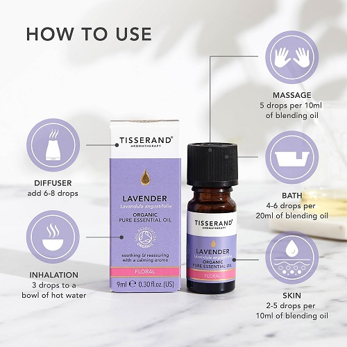 Tisserand Pure Essential Oil Lavender 9ml