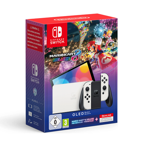 Nintendo Switch (OLED) White Mario Kart 8 Edition