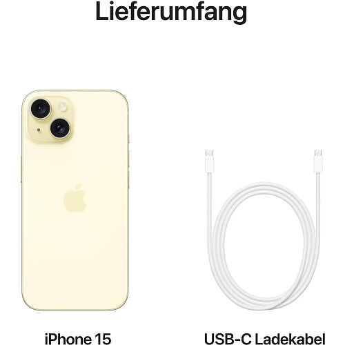 Apple iPhone 15, 256GB - Yellow - Image 5