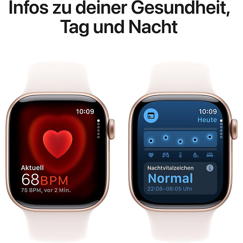 Apple Watch Series 10, Aluminium, 42mm, GPS, Sport Band 130 – 180 mm, Roségold