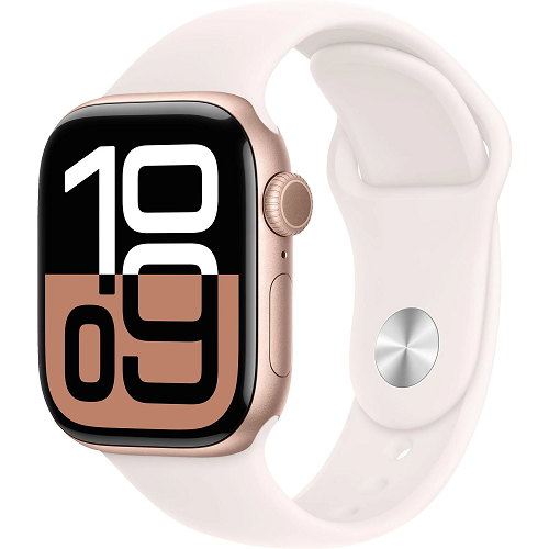 Apple Watch Series 10, Aluminium, 42mm, GPS, Sport Band 130 - 180 mm, Roségold