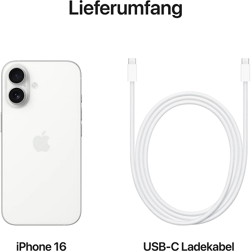 Apple iPhone 16, 128GB - White - Image 5