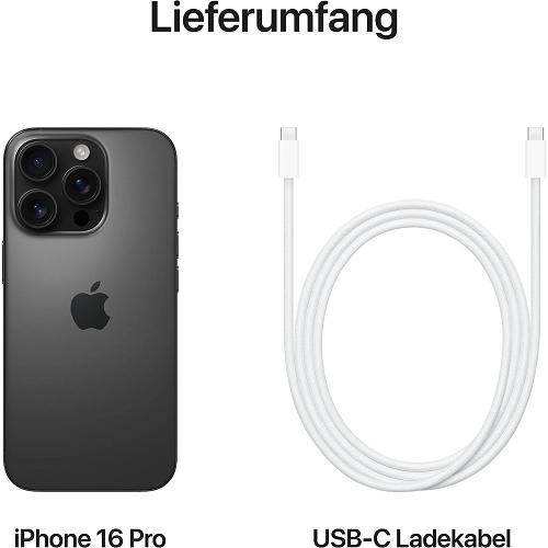 Apple iPhone 16 Pro, 256GB - Black - Image 5