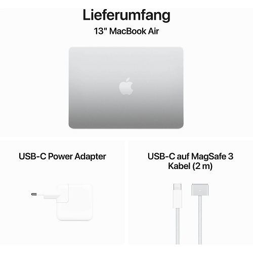 Apple MacBook Air, 13.6-inch, M3 Chip, 8-core CPU, 8-core GPU, 16GB Unified Memory, 256GB SSD - Silver - Image 5