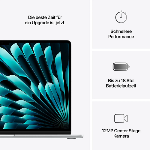 Apple MacBook Air, 15-inch, M4 chip, 10-core CPU, 10-core GPU, 24GB Unified Memory, 512GB SSD - Silver - Image 4