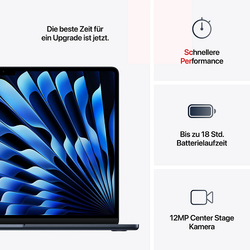 Apple MacBook Air, 15-inch, M4 chip, 10-core CPU, 10-core GPU, 16GB Unified Memory, 256GB SSD - Midnight - Image 4